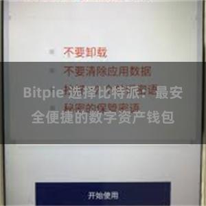 Bitpie 选择比特派：最安全便捷的数字资产钱包