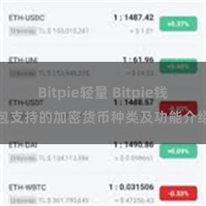 Bitpie轻量 Bitpie钱包支持的加密货币种类及功能介绍